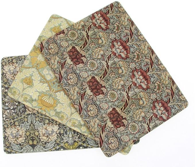 William Morris Flower Design Placemats Set of 6 Amazon.co.uk