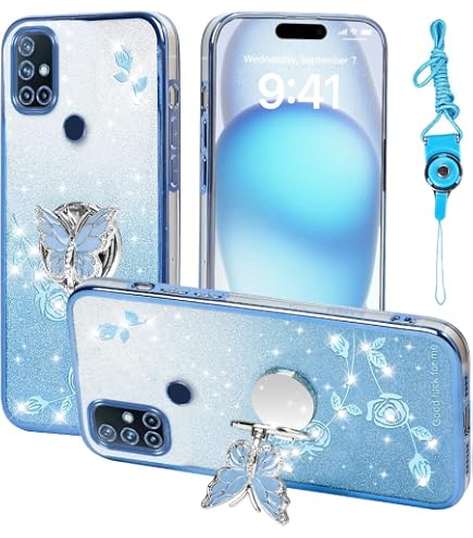 Gukas Flip PU Pelle Case Wallet Cover Custodia Caso Guscio Protettiva TPU Silicon Skin per OnePlus Nord N10 5G 6.49 (Nero