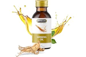 Hemani Ginseng Oil 30ml, Aceite de Ginseng, 100% Natural Herbal Ginseng Serum for Hair and Skin Care, Premium Ginseng Oil for Nourishing and Revitalizing Hair & Skin