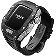 VERTU H1 Diamonds Smart Watch for Men, Mechanical Smartwatch for Android with 1.85" Sapphire Display, Answer/Make Call, Fitness Watch, Blood Oxygen, Heart Rate and 100+ Sports Modes (Black)