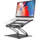 Urmust Laptop Notebook Stand Holder Adjustable Laptop Stand Portable Laptop Riser Compatible with MacBook Air Pro HP Dell XPS