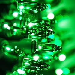 TW SHINE Green Christmas Lights, 20FT 100 Count