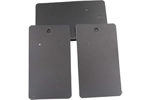 Ruwado 50 Pcs Earring Display Cards 3 Holes Small Blank Kraft Paper Hanging Earring Holder Cardboard for DIY Ear Studs Jewelr