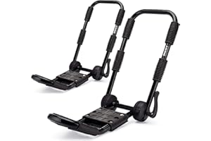 Best Marine and Outdoors Folding Kayak Roof Rack, Kayak Rack for Car and SUV with Crossbars, Foldable Rooftop Carrier, Roof Mount for SUP Paddle Boards