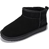 Project Cloud 100% Genuine Leather Ankle Boots for Women - Water Resistant with Memory Foam Insole Winter Boots for Women - Trending Shoes & Comfortable Women's Ankle Boots (Hippy)