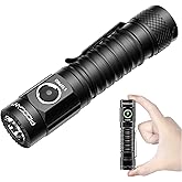 PIOOCAN Rechargeable Flashlights 2500 High Lumens,Pocket Flashlight Small Powerful with Clip and Magnetic Base,IPX8 Waterproof 4 Modes for Home,Outdoor,Gift,Tools