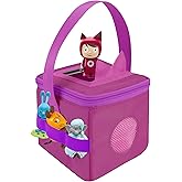 Carrying Case for Toniebox and Tonies Figures, with Cover for Tonies Ears, Transport and Storage Bag for Toniebox and Accessories, Purple