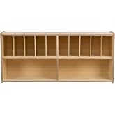 RRI Goods Diaper Storage Organizer, 100% Birch Plywood Wall Mount Diaper Caddy for Nursery, Daycare, Schools