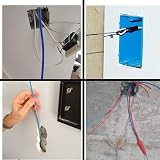 SETROVIC-UK Fiberglass Fish Tape Pull Kit 10x1M Rods Wire Running Cable Conduit view 2