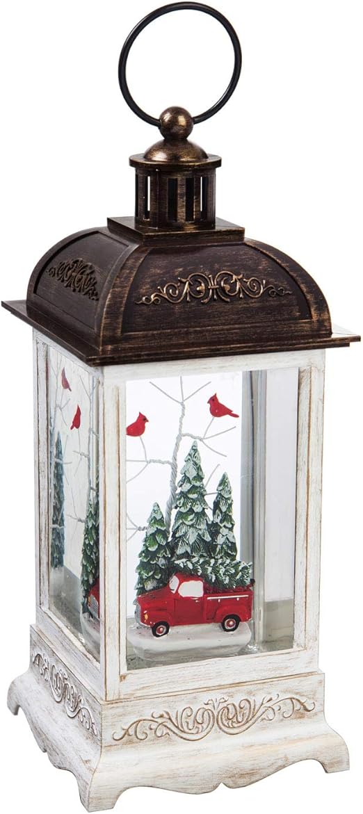 Amazon Com Cypress Home Red Truck And Cardinals Winter Forest