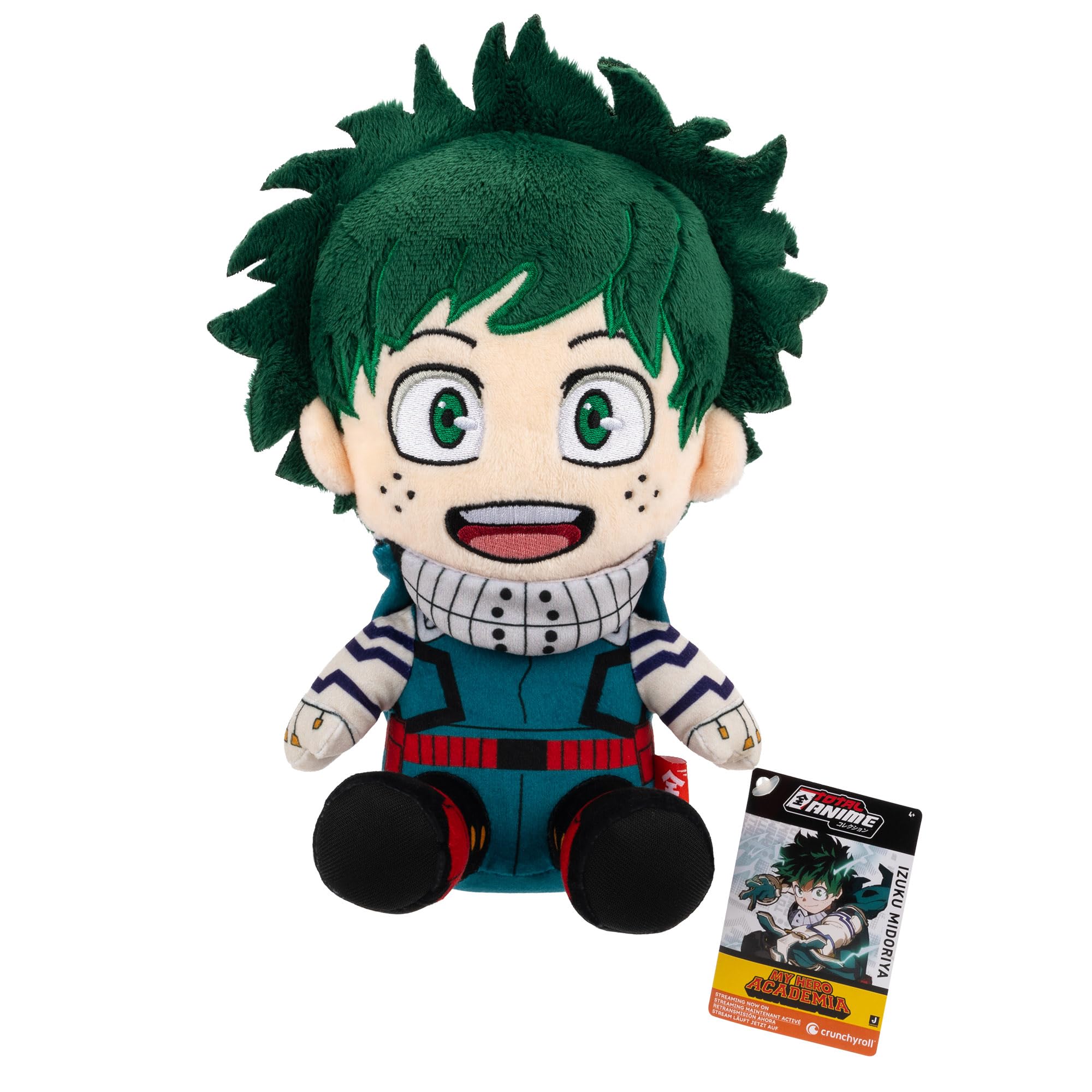 Total Anime Izuku Midoriya - 8-Inch Super Soft Plush with Authentic Details from My Hero Academia