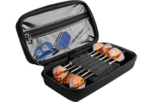 Xxerciz Dart Case for 6 Steel Tip and Soft Tip Darts, Hard EVA Darts Carrying Storage Bag Fits for Dart Tips, Shafts, Flights and Accessories (Box Only)