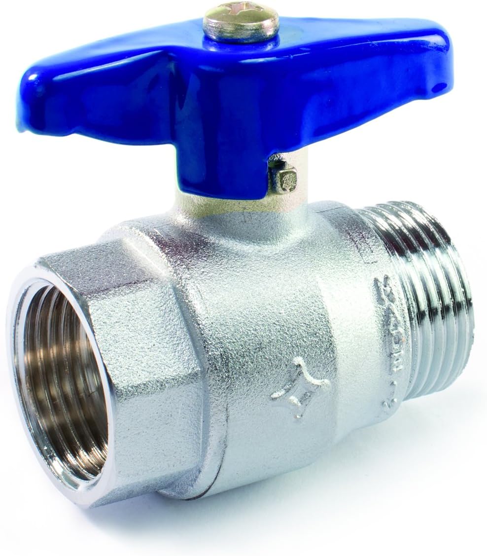 Blue line 451015bl Ball Valve, Grey Chrome, Thread Diameter 1/2 "