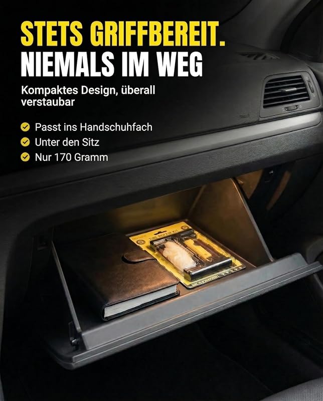 Reifenreparaturset, Reifendichtmittel Auto, Repariert Reifen in 15 Minuten
