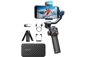 Hohem iSteady M6 Kit Smartphone Gimbal Stabilizer, Magnetic AI Tracking Sensor Fill Light, OLED Display, 3-Axis Phone Gimbal 