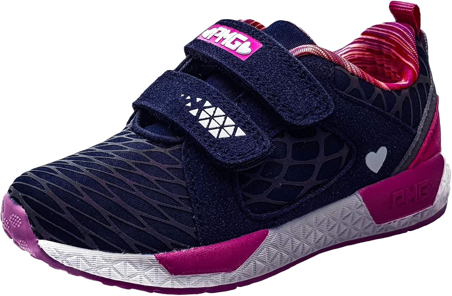 blue and pink trainers