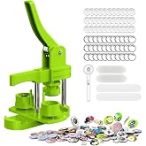 Aiment 32mm Button Maker Kit &ndash; 1.25 Inch Button Maker Pin Badge Press Machine with 100PCS Supply Parts &amp; Circle Cutter &amp; Cutting Mat, Perfect for DIY Crafts &amp; Birthday Gifts