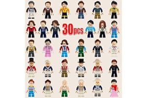 Joyday Mini Figure Toy, 30PCS Minifigure Stuffer, Minifigure Building Bricks with Accessories, Boys and Girls Little Gift for Christmas, Birthday Cake Decorations, Easter Eggs
