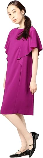 Amazon ビューティ ユース ユナイテッドアローズ Beauty Youth United Arrows By Dress ジョーゼットラッフルドレス 8500 Purple 85 Free パーティードレス 通販