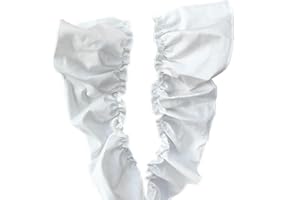 Creativesugar Retro Ruffle Natural Cotton Trim with Pearls Craft Cloth Home décor Sewing Trimmer (White)