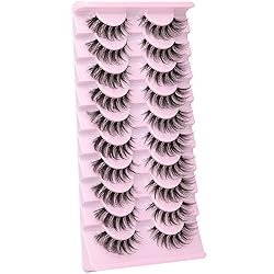 False Eyelashes Clear Band Natural Lashes Wispy Cat