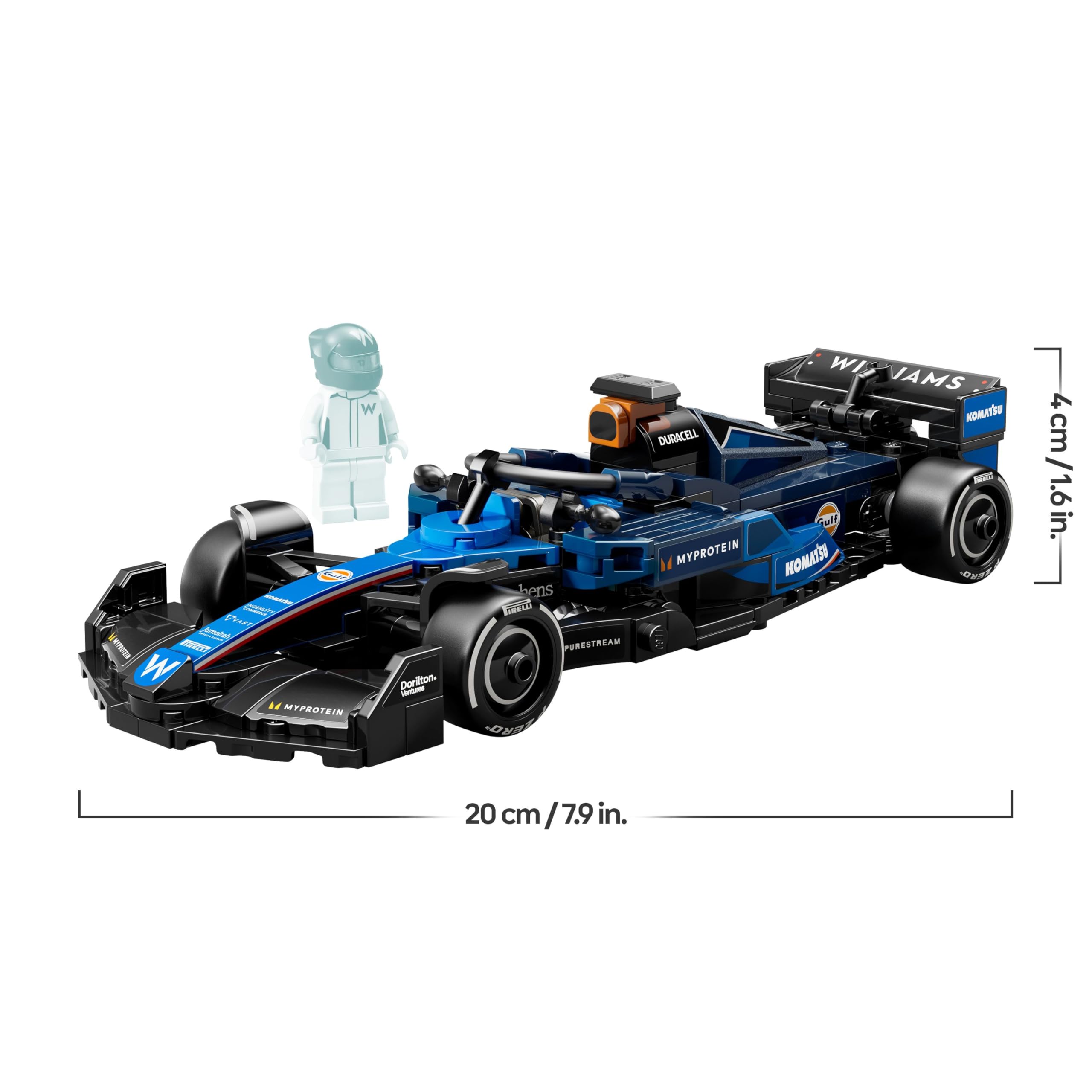 LEGO Speed Champions Williams Racing FW46 F1 Rennauto - Spielzeug mit Formel 1 Minifigur zum Sammeln - Geschenk für Jungen & Mädchen ab 10 Jahren und Erwachsene Motorsport Fans 77249 8
