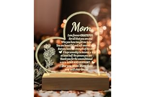 GIFTRRY Mom Gifts from Daughter Son, Engraved Night Light Mom Gifts, Mothers Day Gifts for Mom from Daughter Son, Unique Birthday Gifts for Mom, Stepmom