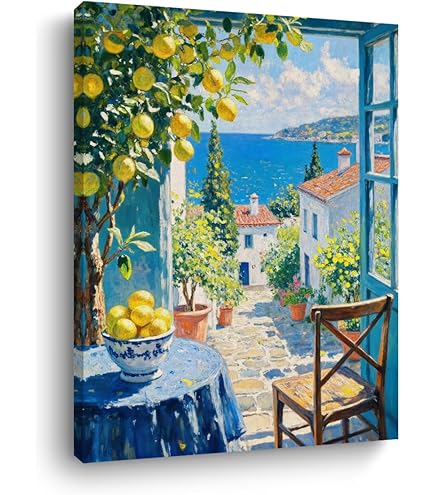 Amazon.com: YX Tide Canvas Art Poster La Dolce Vita Amalfi Coast