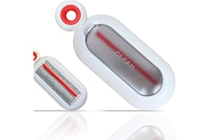 SWJDQS Lint Roller Resuable for Clothes, Magic Self- Cleaning Pet Hair Remover for Cats Dogs Fur, Portable Washable Pet Hair Removal Tool Brush for Curtain, Carpet, Bedding, Sofa, Couch, White