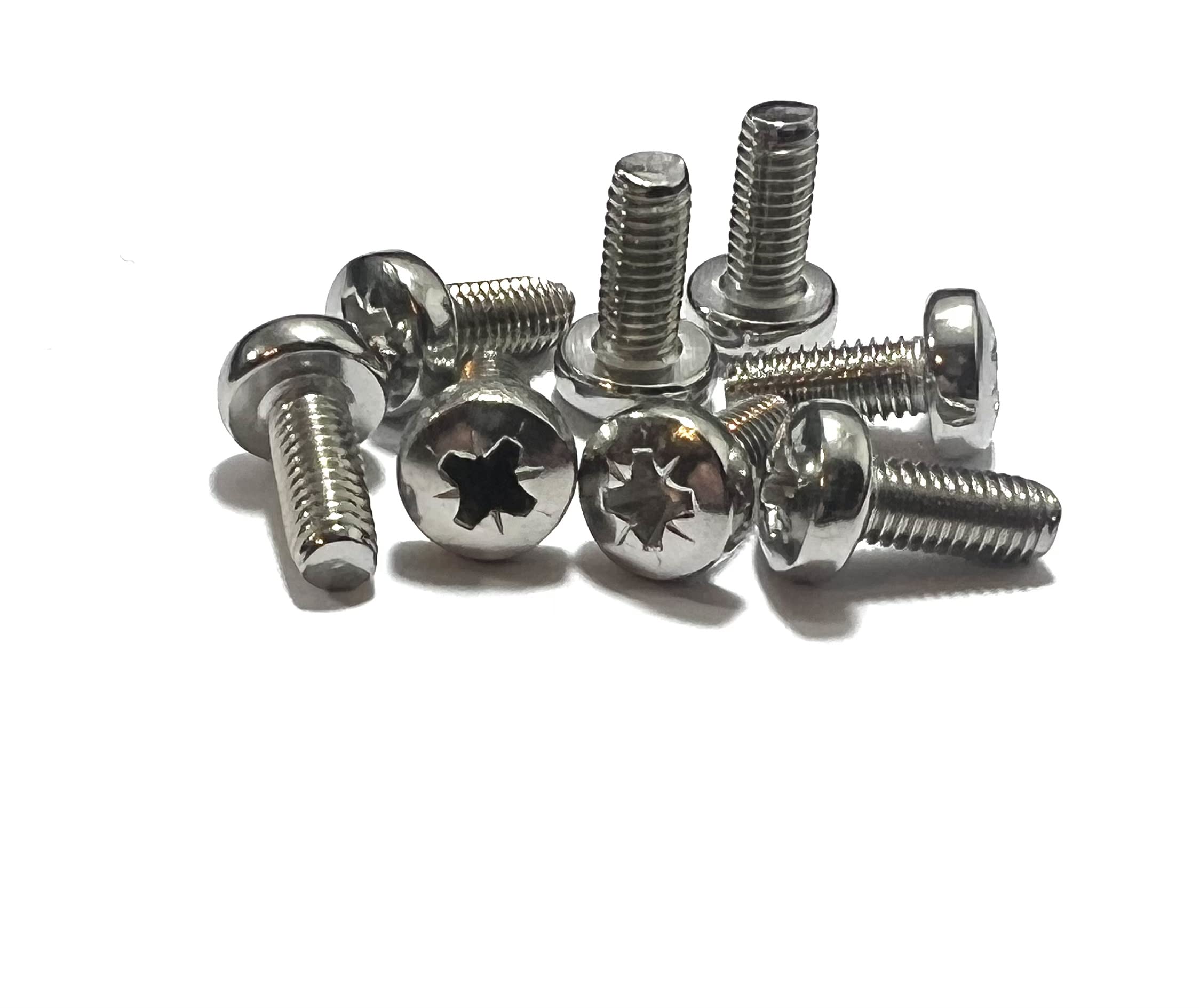 M4 (4mm x 45mm) Pozi Pan Head Machine Screws - A2 Grade Stainless Steel (Pack of 10)