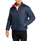 33,000ft Men's Puffer Jacket Lightweight Packable Winter Jacket