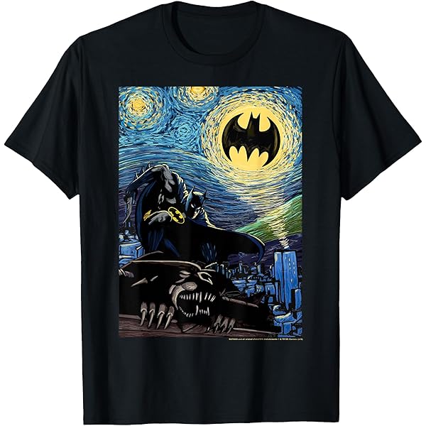 Amazon.com: Men's Batman The Starry Night Signal T-Shirt