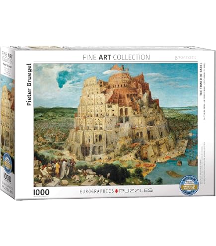 Puzzle 1000 pièces : La Tour de Babel, Bruegel - Eurographics - Rue des Puzzle 1000 pièces : La Tour de Babel, Bruegel - Eurographics - Rue des