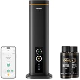 Airversa RDX Smart Waterless Diffuser Starter Kit for Room, Black | 2x100mL Hotel Scent Fragrance Oil, Up to 1500 sq ft, App Control, 300mL, DC-12V/1A Adapter, Scent Air Machine, RDXkit-2X100