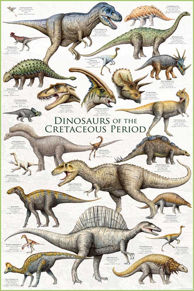 Educational - Bildung Dinosaurier - Dinosaurs - Cretaceous Period