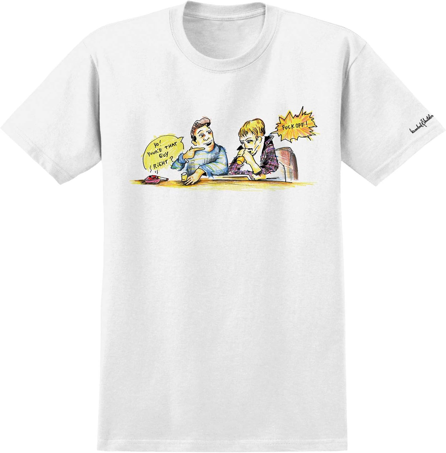 Skateboards Mark Gonzales Smoking White Men's Short Sleeve T-Shirt - Small
