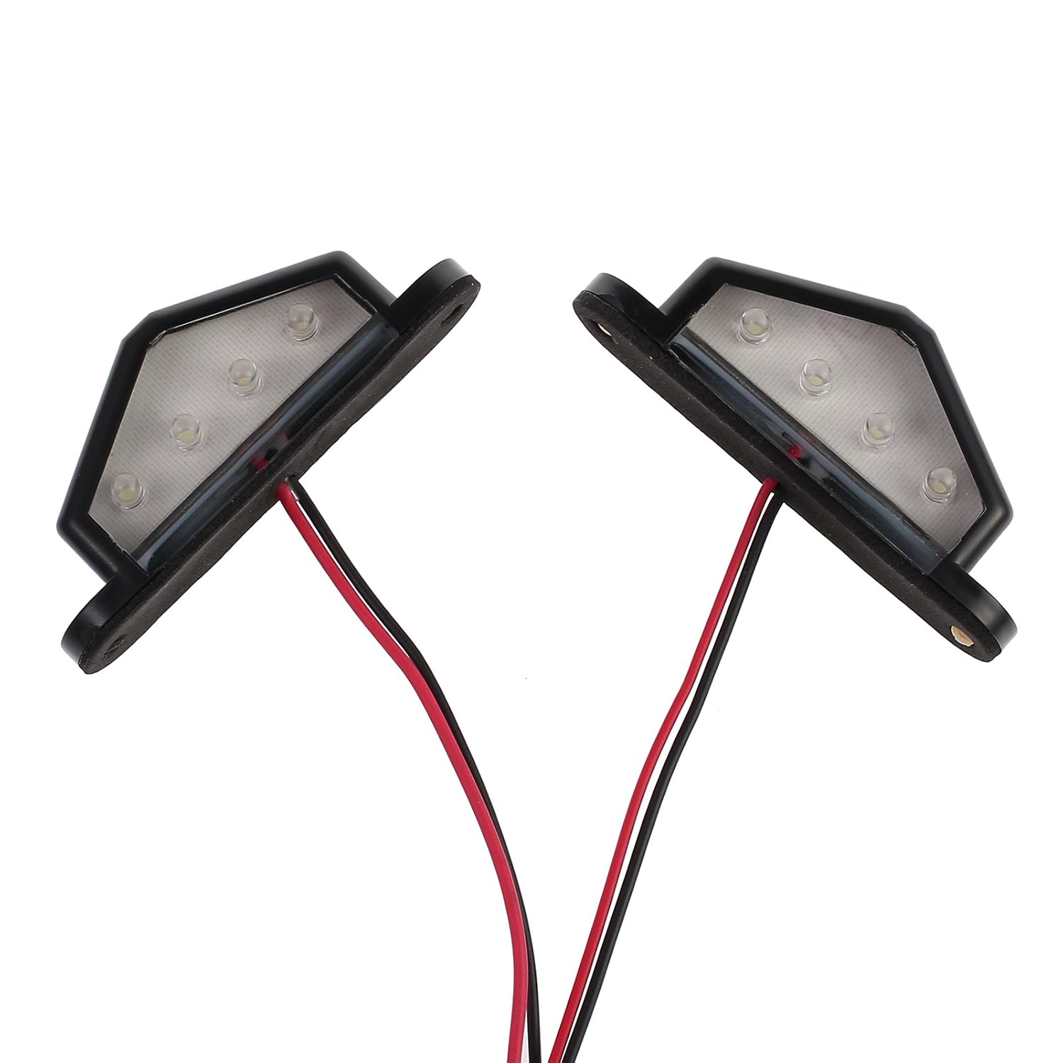 License Plate Light 2PCS 4LED License Number Plate Light prozoreu