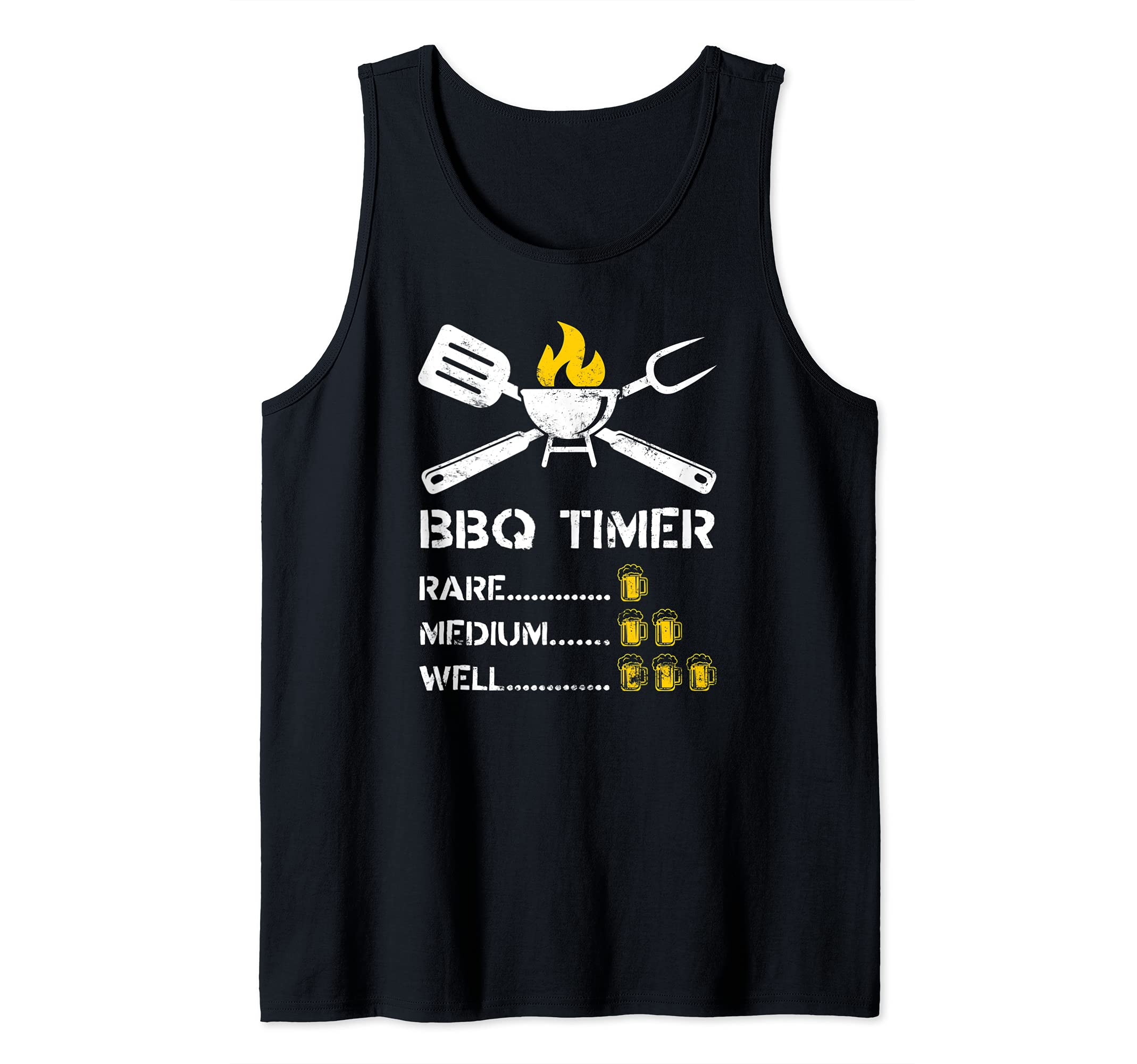 BBQ Timer Barbecue & Beer Grilling Grill Cook Out Funny Tank Top