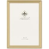 Lawrence Frames Antique Brass 5x7 Picture Frame - Bead Border Design (11457)