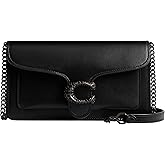 COACH Womens Tabby Chain Clutch Black One Size