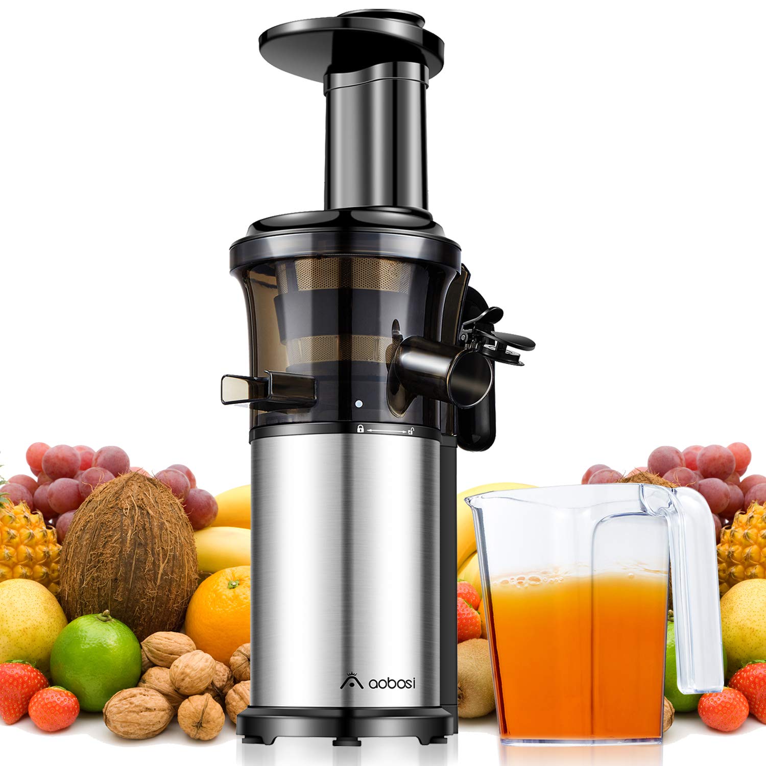 Aobosi Slow Masticating juicer Extractor, Cold Press Juicer Machine