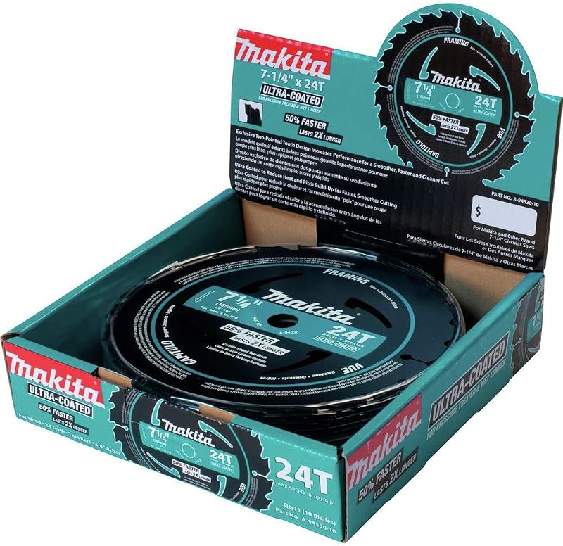 A-94530 – 10 7 – 1/4" 24T Folha de Moldura Ultra-Revestida, Pack de 10