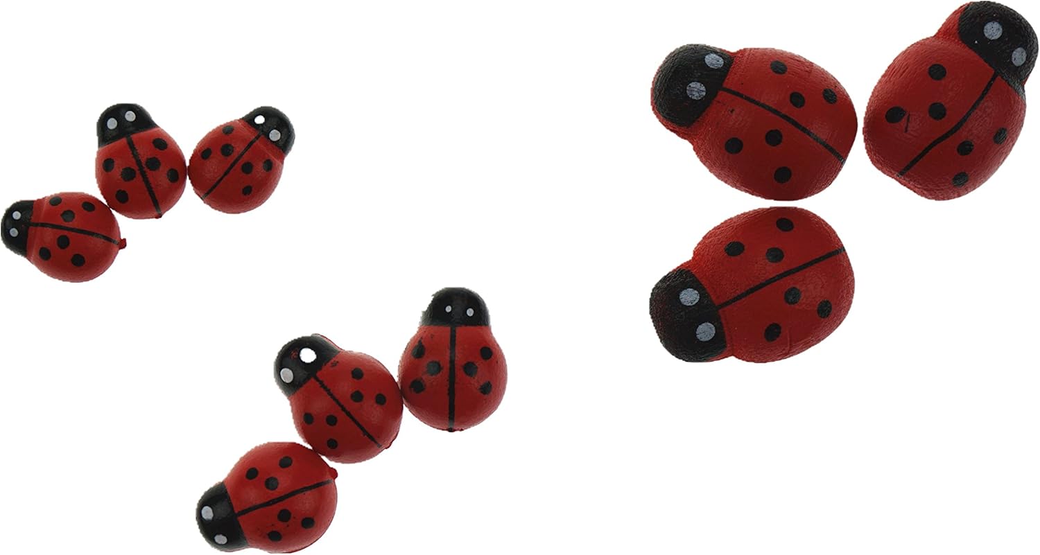 Mini Cute 3d Red Wooden Ladybird Ladybug Wall Stickers Small Beetle Dp Other Scrapbooking Embellishments Art Craft Supplies Plastpath Com Br