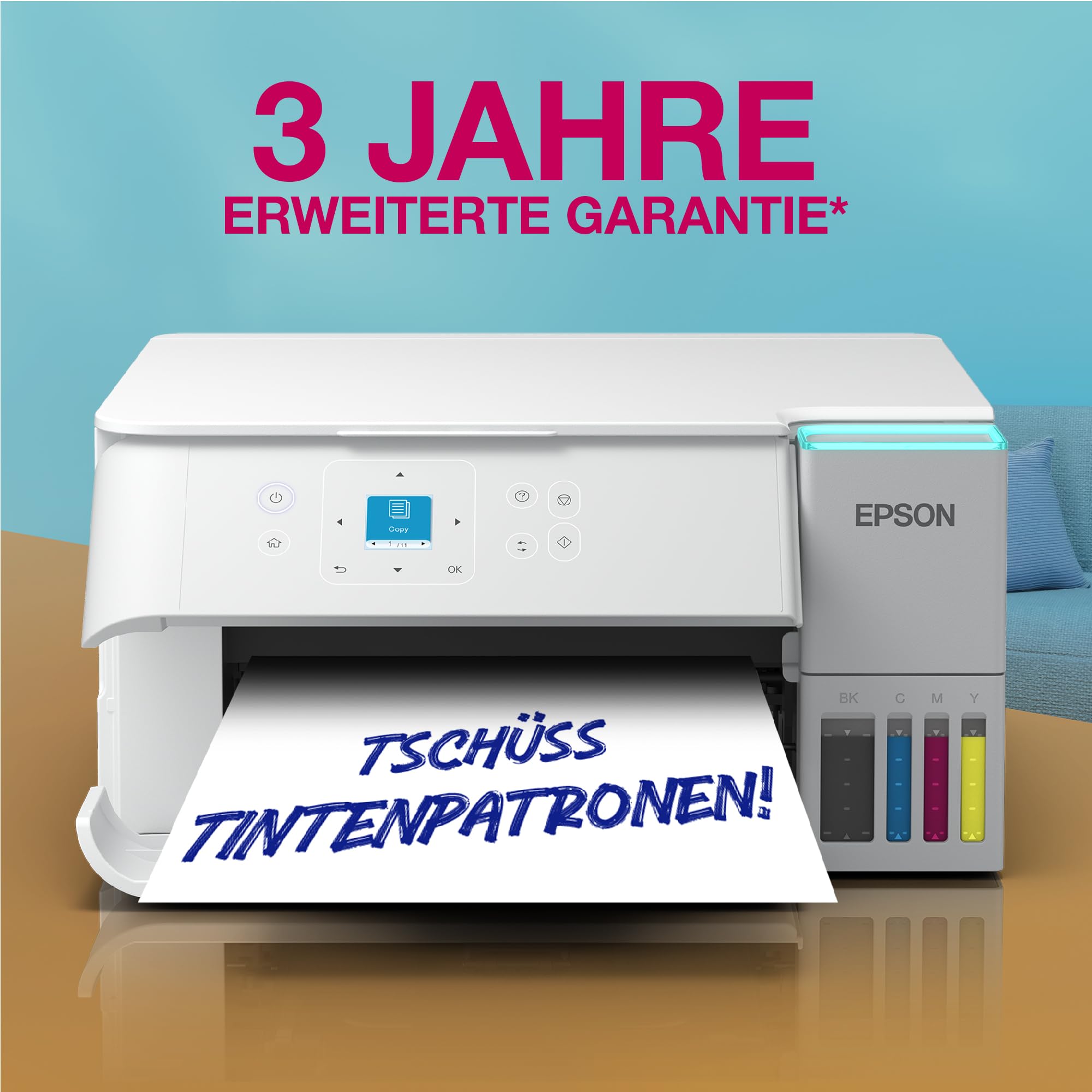Epson EcoTank ET-2959 Tintentankdrucker | für vielbeschäftigte Haushalte | WLAN | A4 | Drucken, Kopieren, Scannen | 3.7 cm LCD-Display | Duplexdruck | inkl. Tinte für bis zu 3 Jahre 5