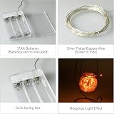 Dalugo Orange Fairy Lights 3M 30 LED Battery Operated Indoor Outdoor view 7