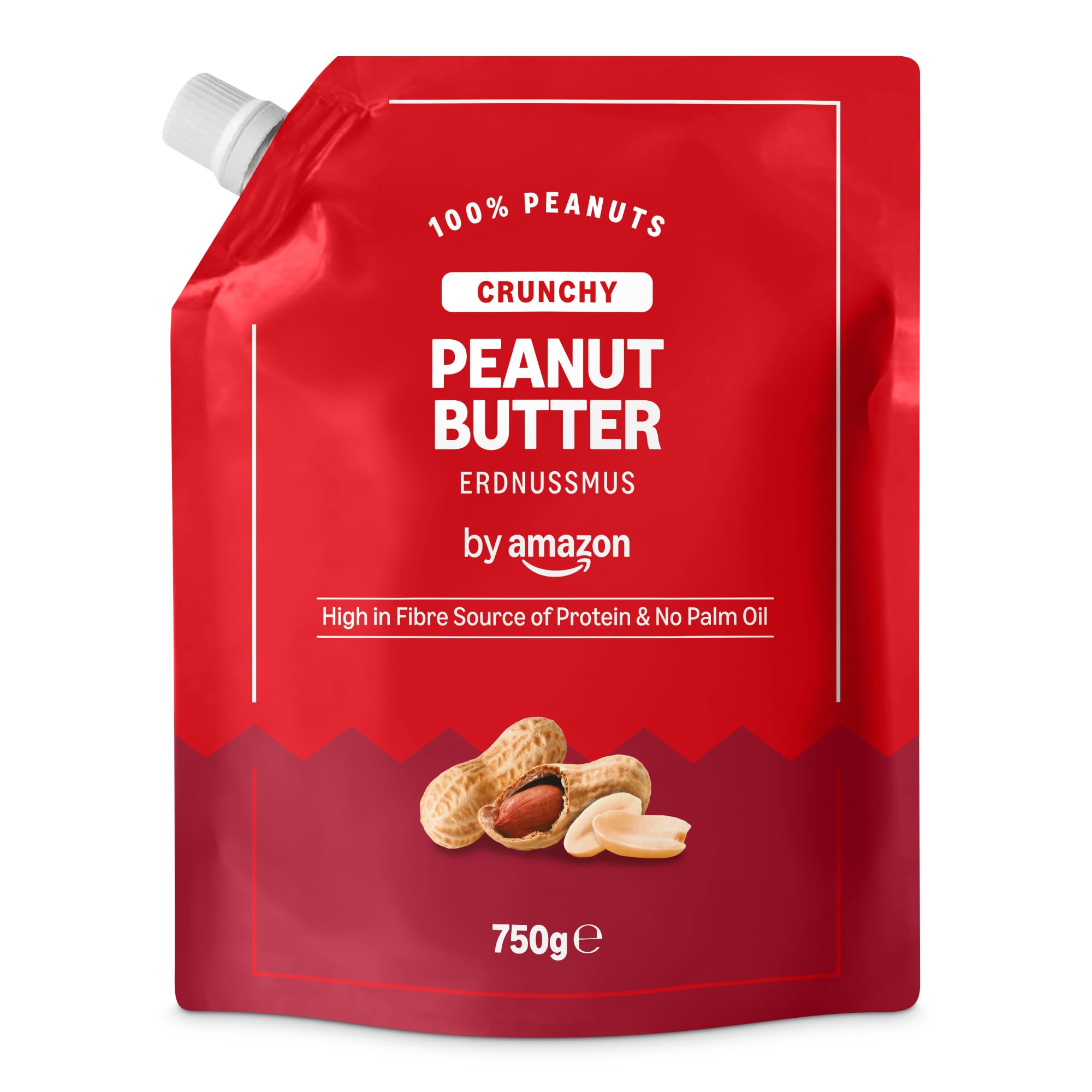 by Amazon Erdnussmus Crunchy, 750g