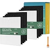 IZSOHHOME Compatible with Winix D480 Air Purifier,D480 True HEPA Replacement Filter D4,1712-0100-00,2PCS H13 True HEPA Filter+8PCS Activated Carbon Filters(2+8)