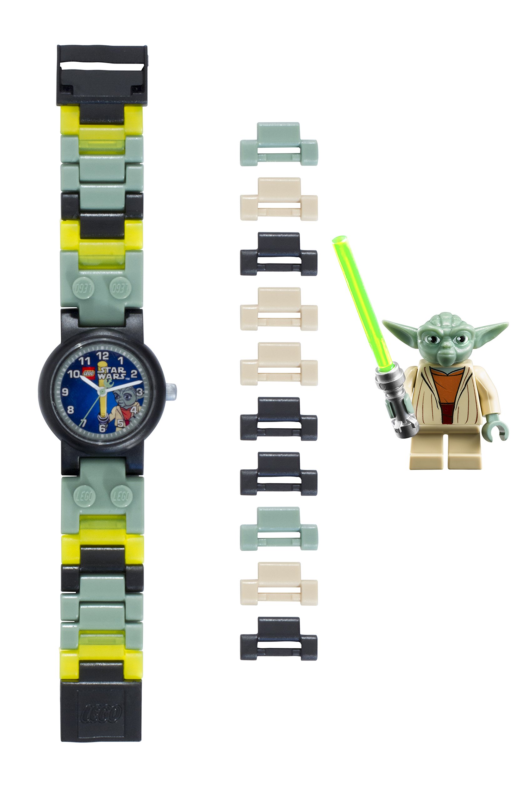 Lego Kids' Star Wars Plastic Watch with Link Bracelet and Minifigure 8020295
