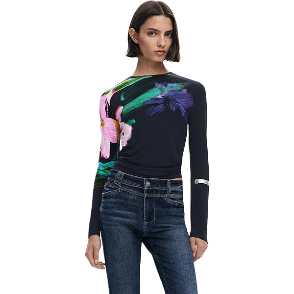 Buy Desigual Romantic T-shirt with appliqués Online | Malaysia