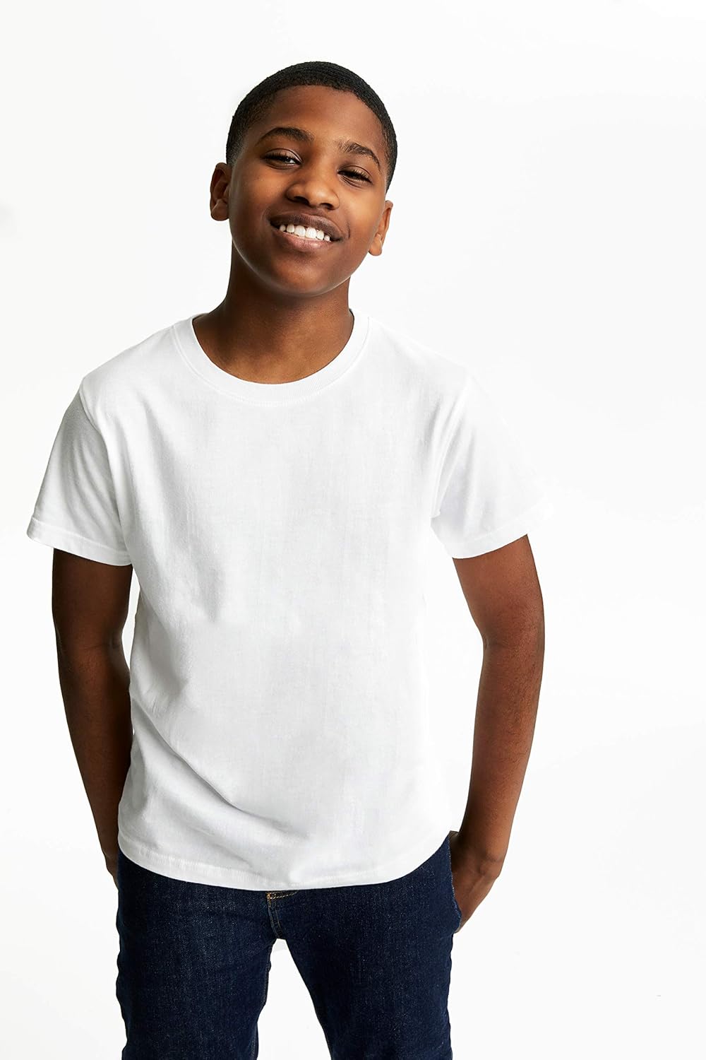 French Toast Boys' Short Sleeve Crewneck Tee: Clothing